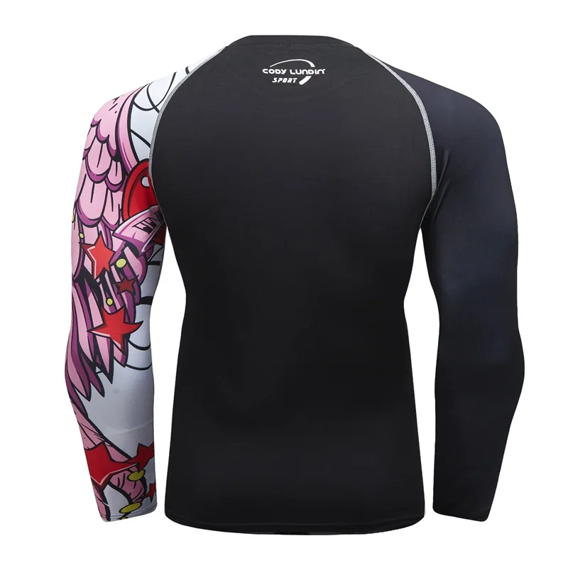 Sports Apparel Mens T Shirt Rashguard Compression Boxing Running Jerseys Yoga Fitness MMA BJJ Tights Muay Thai GMY Brand Clothing