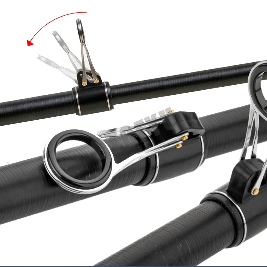 伸縮式カーボン釣り竿,サーフキャスティング,ベイトキャスティング