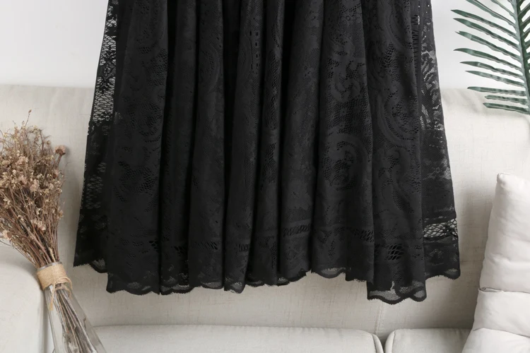 Elegant Lace Hollow Skirt Retro Pleated Hem main image 1
