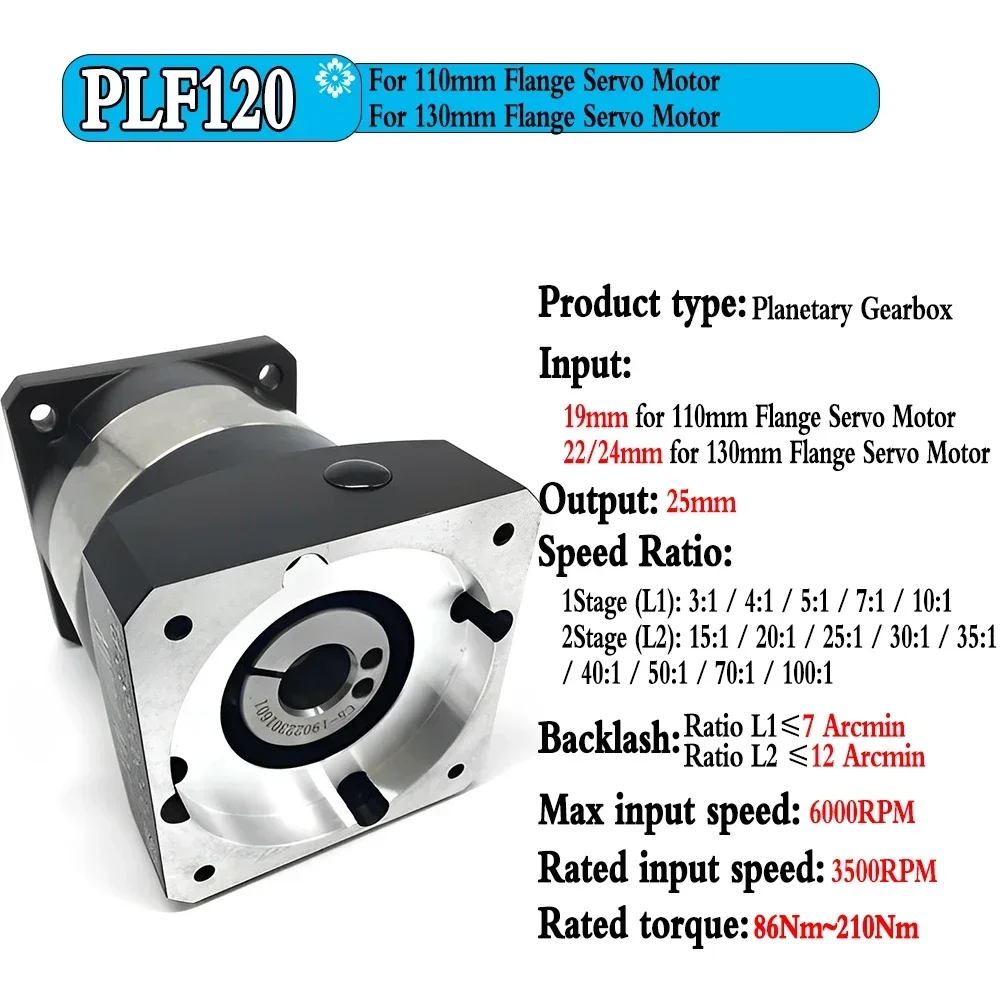 High Precision Nema23 Nema34 Planetary Reducer Ratio 5:1 10:1 60mm 80mm 90mm 110mm Servo Motor Reducetion Gearbox Gear planetary reducer