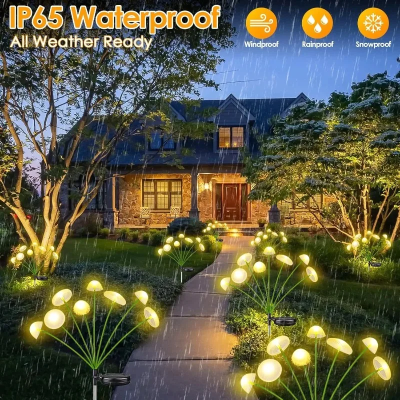 LED Solar Mushroom Lights 3