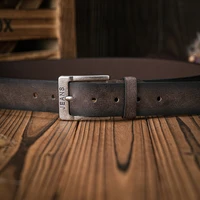 Une ceinture rétro décontractée pour hommes et femmes, style occidental! Ceinture en cuir PU avec boucle en métal, adaptée à un travail quotidien 5
