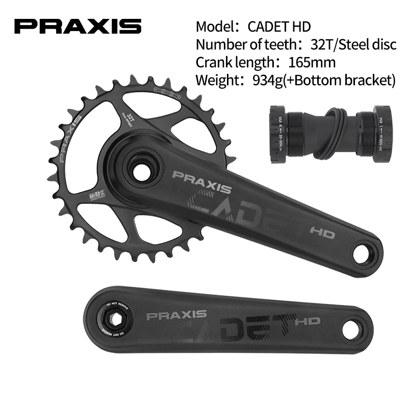 PRAXIS Mtb クランク 165mm/170mm/175mm CADET G2/DM/DH 30T/32T