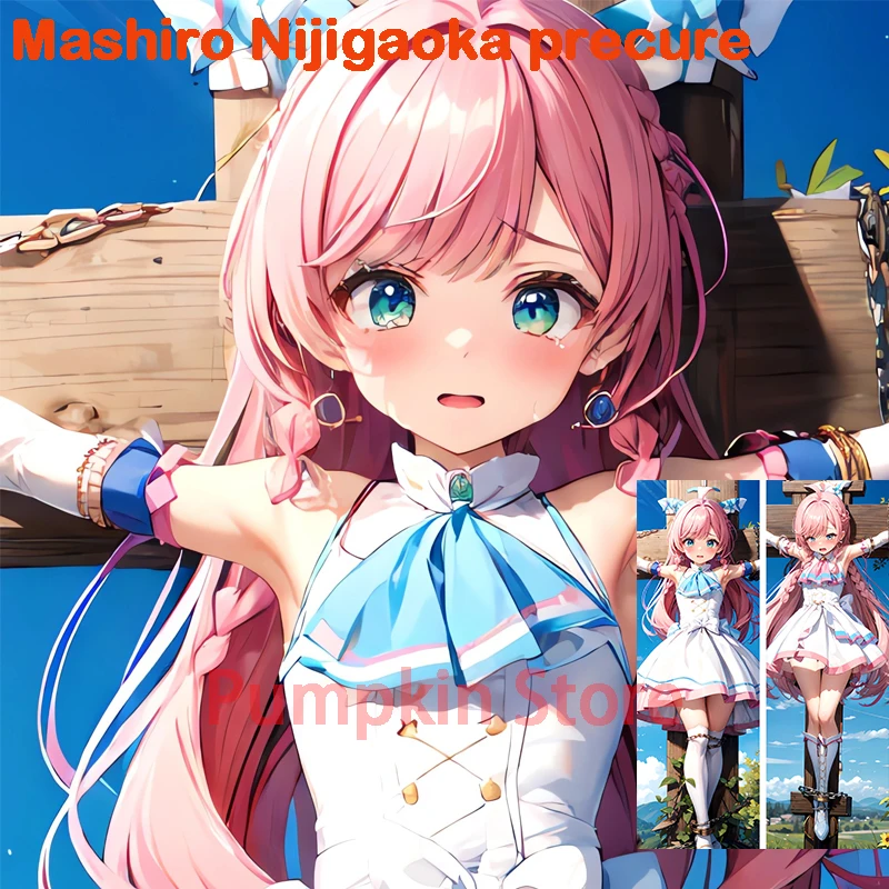 

Двусторонняя Подушка для тела Dakimakura с принтом аниме Mashiro Nijigaoka, Рождественское украшение, подарок
