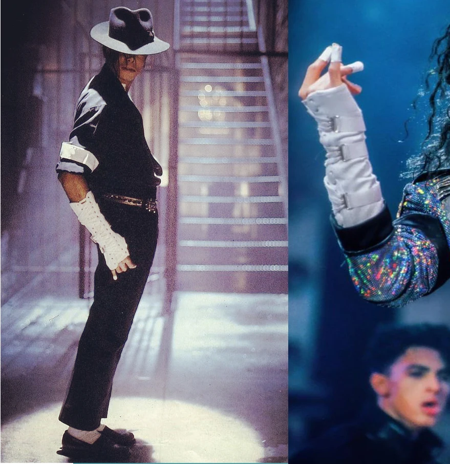 マイケルジャクソン-手作りのコットンブレスレット,パンク