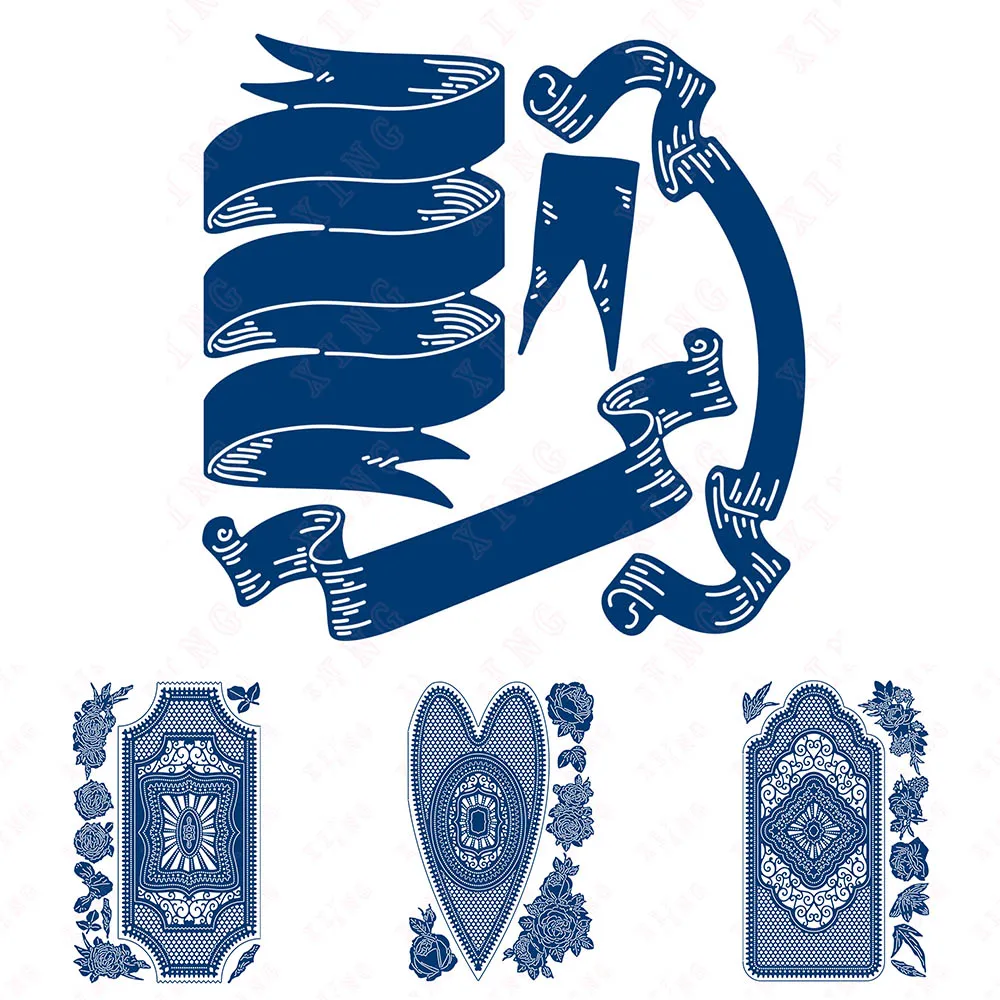 

Arrival New Metal Cutting Dies Scrapbook Decoration Embossing Mold Diy Sentiment Labelled with Love Forever in Love Note Die Set