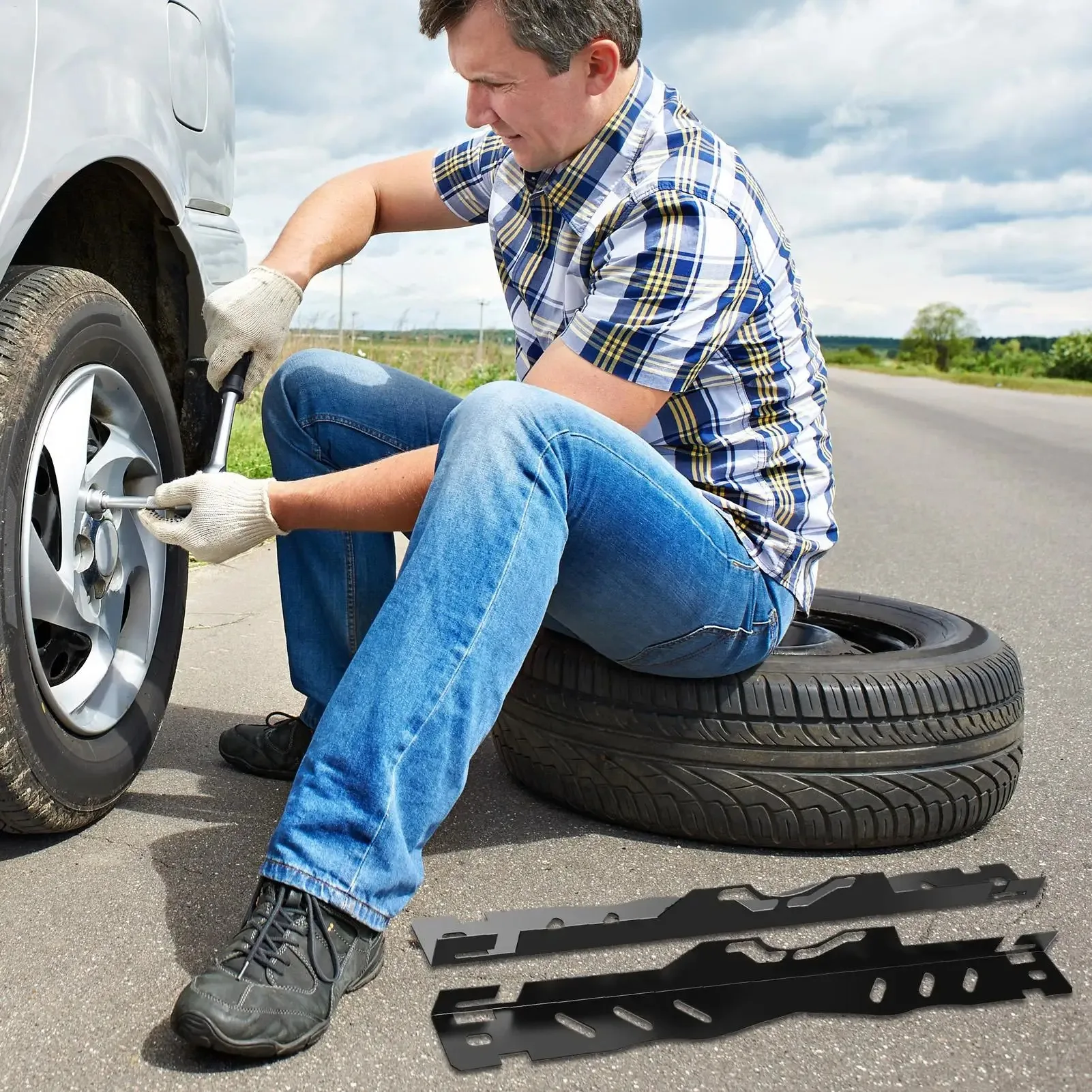 démonstration d'alignement des roues de voiture