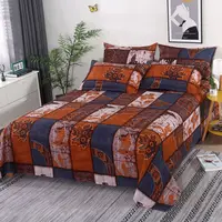 3pcs/Set Home Textile Bed Sheet Set with Pillowcases Cotton Material Lovers Home Room Bedding Flat Sheet Bed Sheet Set 2