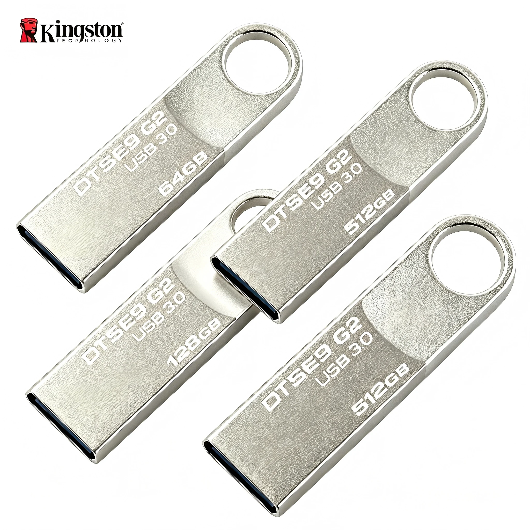 킹스톤 DTSE9 G2 USB 3.0 64GB 128GB 256GB 512GB 메탈 플래시 드라이브 휴대용 USB 메모리 PC 노트북 파일 저장용
