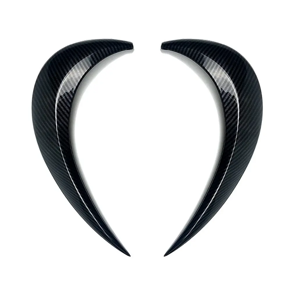 

2 шт., автомобильные ресницы для передних фар, подходит для Beetle A5 2012 2013 2014 2015 2016 2017 2018, автомобильные аксессуары, углеродное волокно/черный