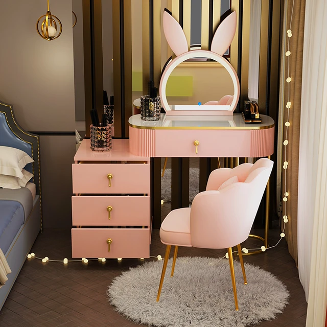 Muebles De tocador Kawaii para dormitorio, Mueble pequeño De