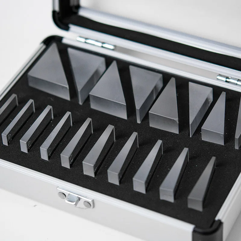 

Factory Supply Optometry Eye Test BK7 glass wedge right angle lump loose prism set