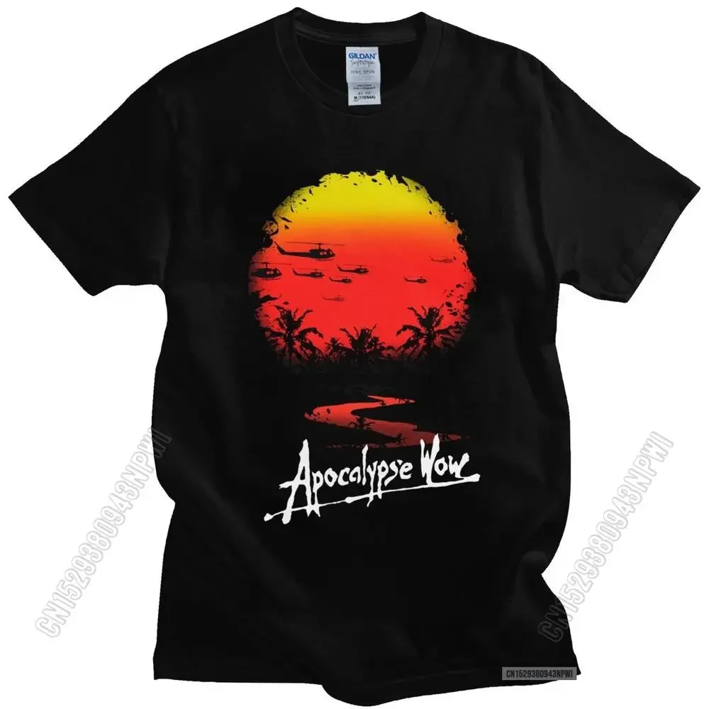 

Великолепные мужские футболки Apocalypse Now, футболка с круглым вырезом из 100% хлопка, футболка с изображением самой солнца из фильма Вьетнамская война Конго, футболка Merch