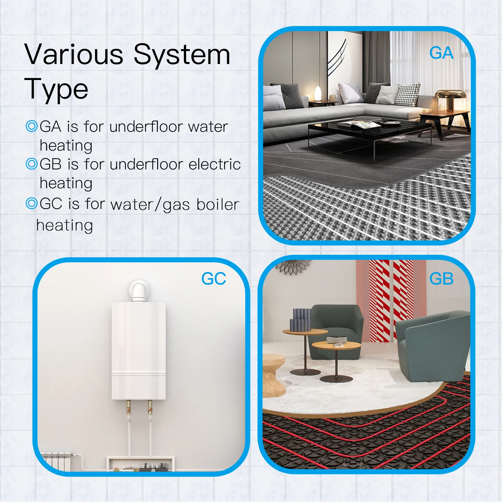 Smart Thermostat Smart Thermostat Socket Temperature Controller WiFi Wireless Room Temperature Controller Water/Electric Floor Heating Gas Boiler Humidity Tuya Work with Alexa
