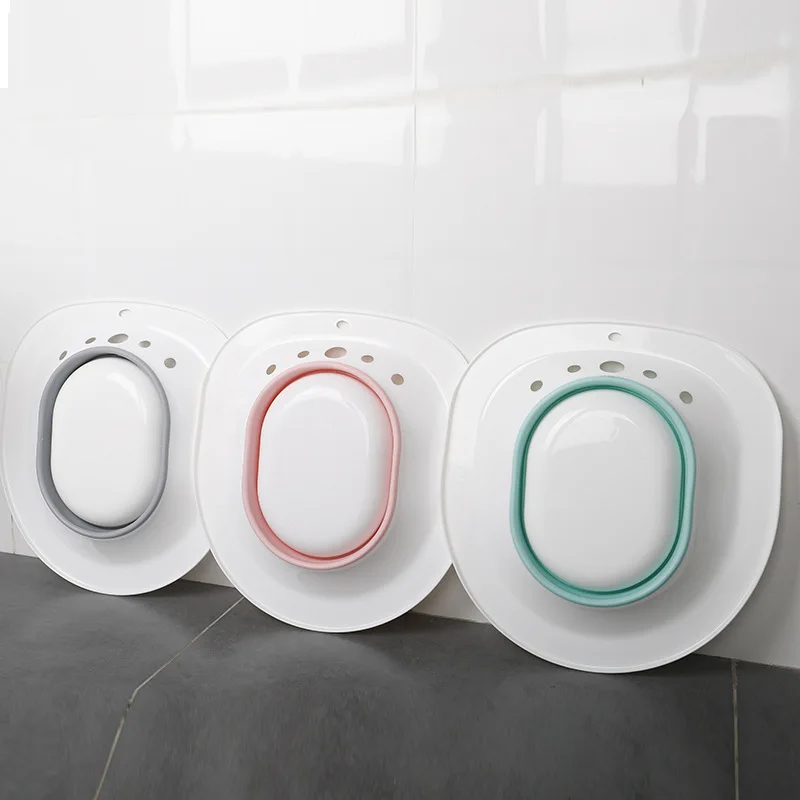 Bath for Toilet Hemorrhoids  for Postpartum Pregnant-Women or Hemorrhoids, Foldable Hangable Storage Large-Capacity Private Care 4