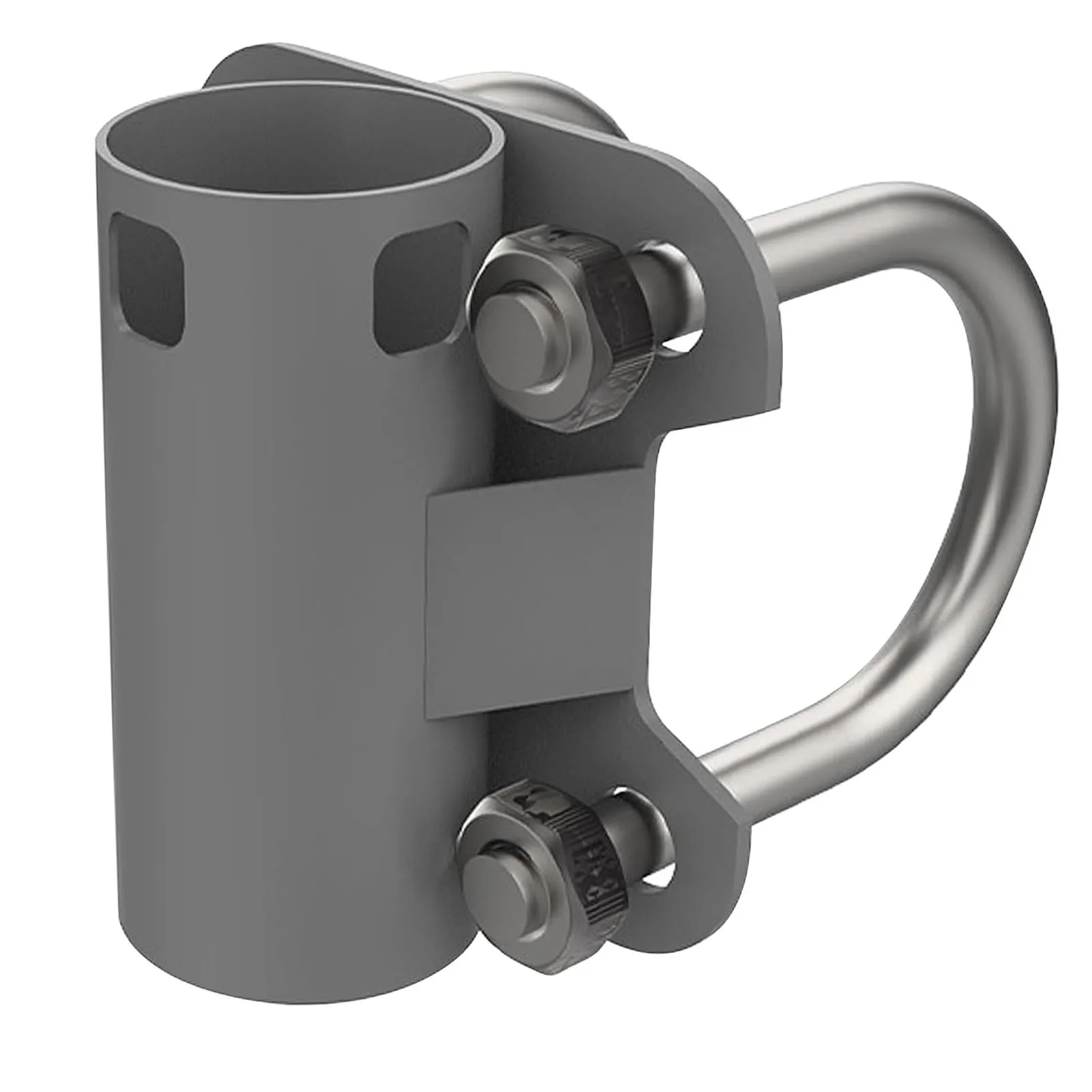Aerial Mast Pipe Bracket Stainless Steel 30mm-50mm Adjustable U Shape Antenna Mounting Bracket Pole to Pipe Adapter For Starlink