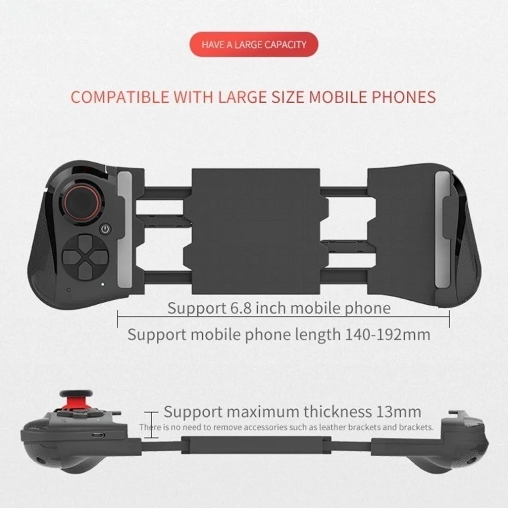 Nowy 058 bezprzewodowa do gier Bluetooth ȵ̵ ̽ƽ VR kontroler teleskopowy Gamepad do gier dla iPhone PUBG  