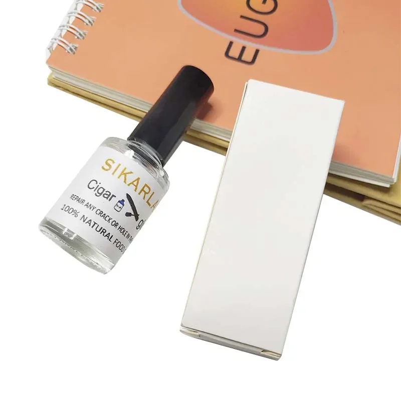 Cigar Repair Liquid Cigars Leaf Repair Glue with Brush Tube Gentle High Viscosity Repairing 80 Cigars Pectin Cigar Glue 6