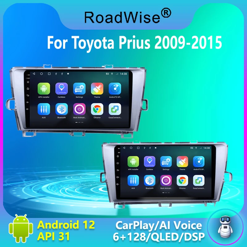 

Android Car Radio Carplay Multimedia For Toyota Prius 2009 2010 2011 2012 2013 2014 2015 4G Wifi GPS DSP BT 2 Din DVD Autostereo