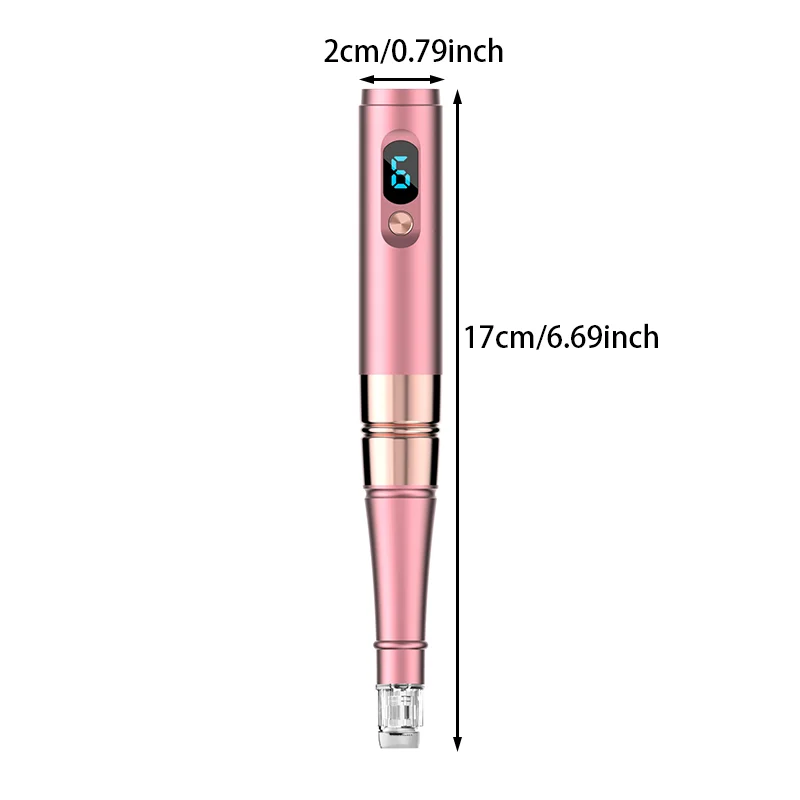 (S02) Nano Microcrystal Pen, Facial Beauty Skin Care Tool, Facial Massage Instrument - With 2 Disposable Replacement Heads 2