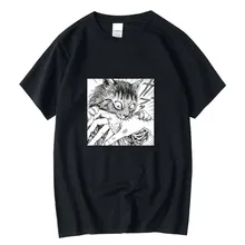 

Men's top quality 100%cotton cool mens tee shirt casual Crazy cat print loose short sleeve t shirt o-neck t-shirt male tees tops