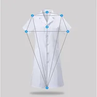 Blouse de laboratoire à la mode pour femmes, robe de médecin et d'infirmière à manches courtes, uniformes médicaux à manches longues, veste blanche, ceinture de taille 5