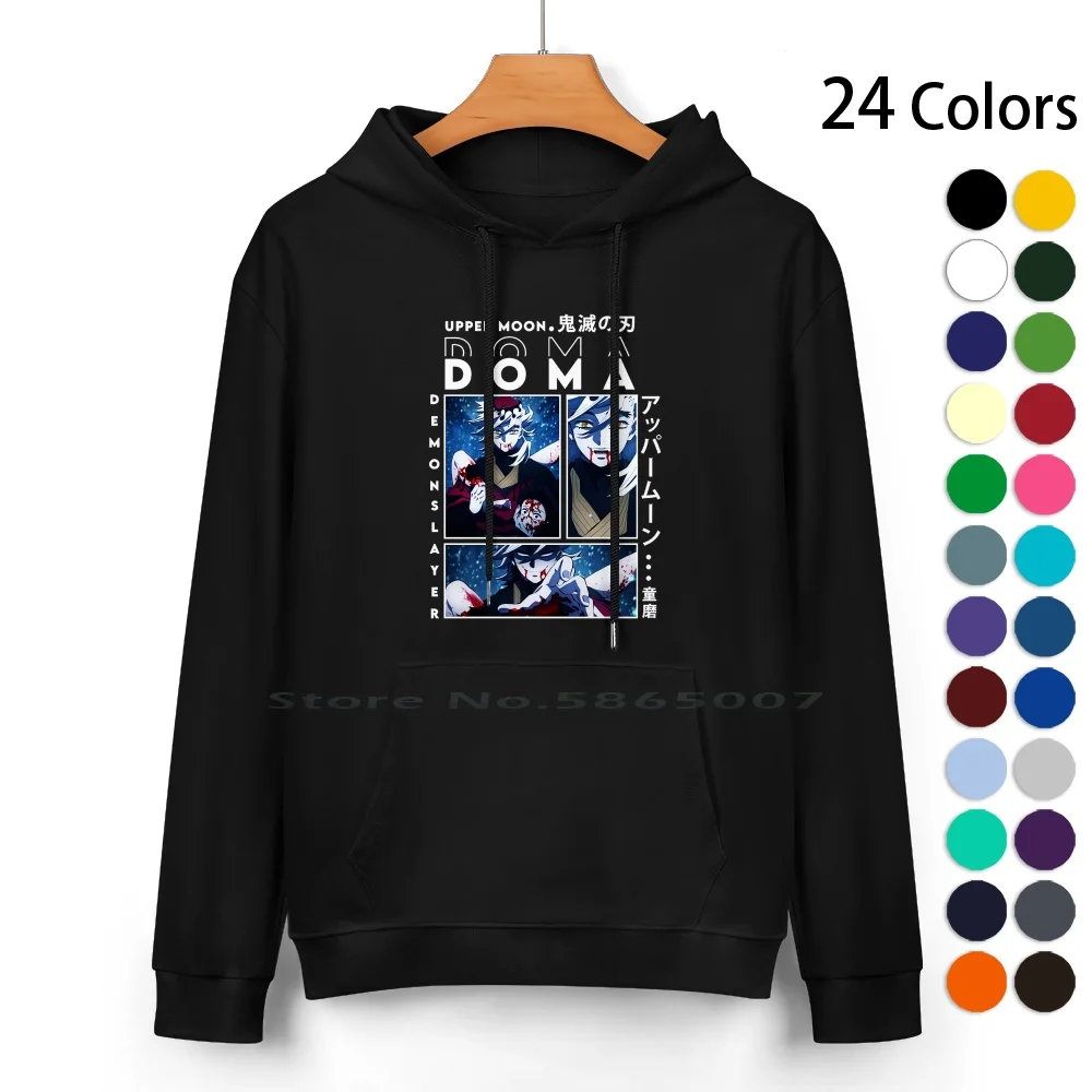 

Толстовка Doma Kny из чистого хлопка, свитер 24 цветов Kny Doma Kny Douma Doma Demon Doma Kimetsu No Yaiba Kny Demon, 100% хлопок, с капюшоном