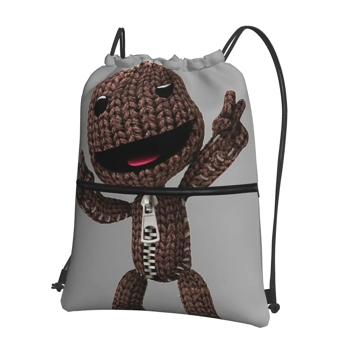

LBP Sackboy Portable Backpacks Drawstring Bag Fashion Drawstring Bundle Pocket Storage Bags For Travel Sport Man Woman
