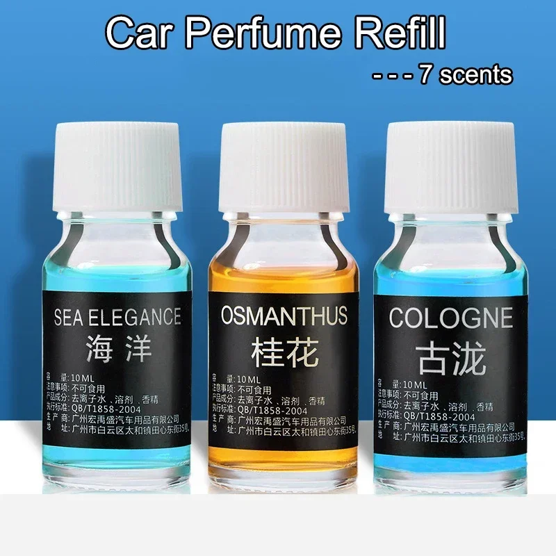Car Perfume Refill Liquid Essential Oil Car Air Freshener Refill for Cars Vehicles Natural Plant Aroma Diffuser Auto Fragrance
