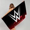 W-World W-Wrestling E-Entertainment WWE LOGO Microfiber Blanket Quick Drying Beach Towels Printing Absorbent Pool Towel Blanket 2