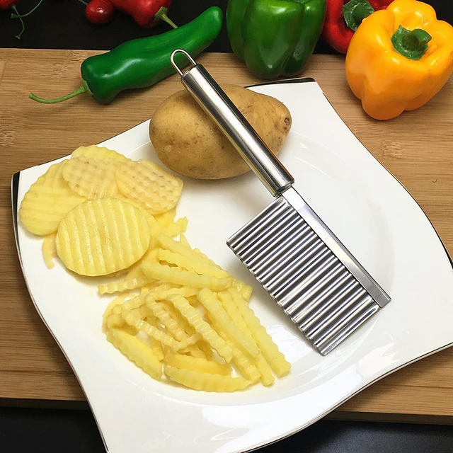 Wave potato cutter machine Wavy French fries cutter Potato chips slicer  machine fruits vegetable slicing machine - AliExpress