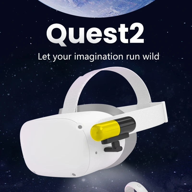コンパクトなカプセル型バッテリー3300mAh,vr oculus Quest 1/2