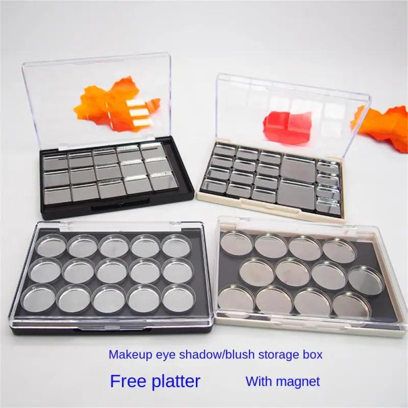 

DIY Eyeshadow Palette Storage Box Dispensing Box Empty Magnetic Eyeshadow Blusher Lipstick Makeup Refillable Cosmetics Tools
