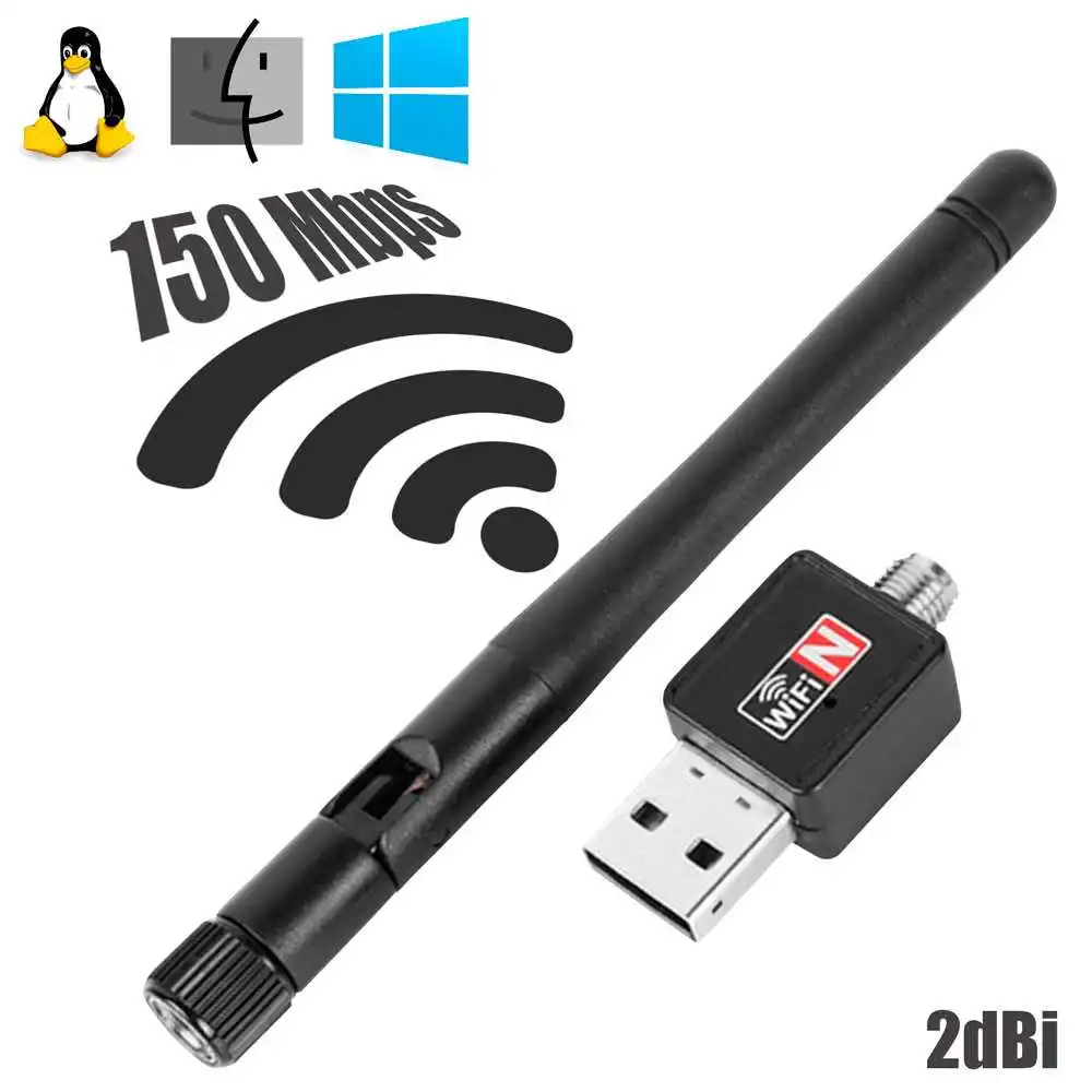 150 Мбит/с ключ Беспроводной Внешний USB WiFi адаптер локальной сети с большим