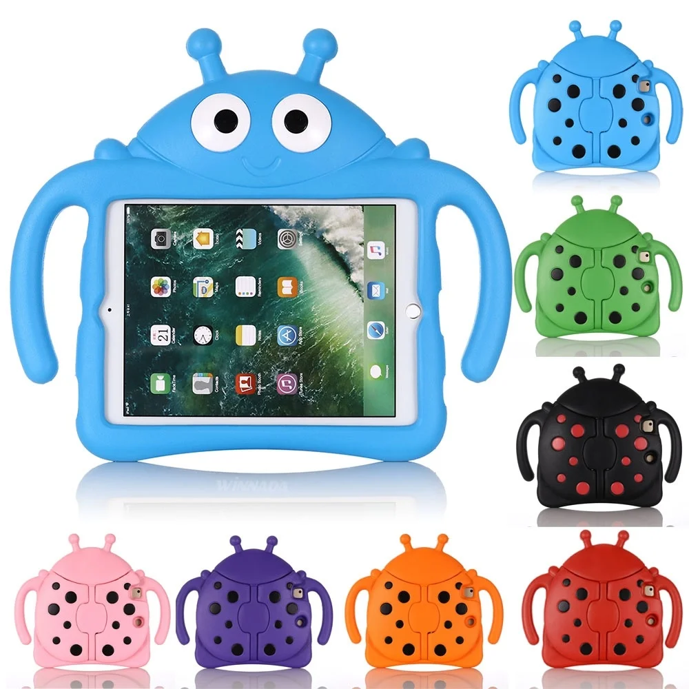 

For ipad air case Cute cartoon Shock Proof full body cover for ipad 9.7 2017 2018 stand tablet cover for ipad air 2 case kids