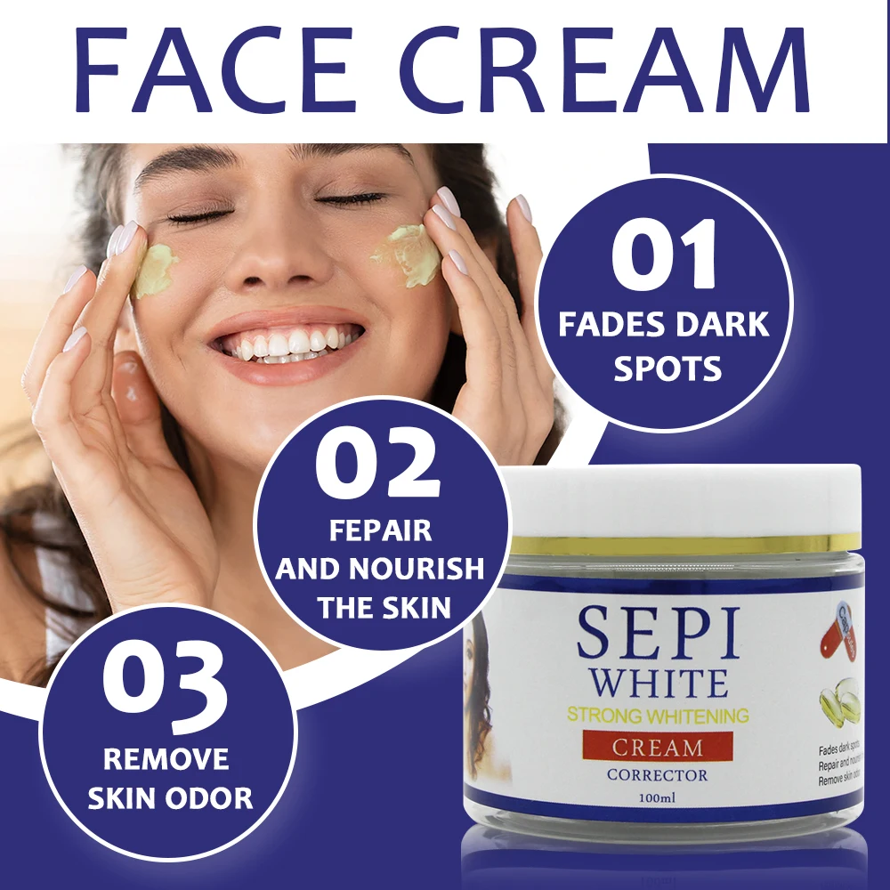 Gluta Master Sepi White Strong Bleaching Skin Set Whitening Evens Skin Tone Smooth Soft Keep Radiant Face Body SkinCare Kit