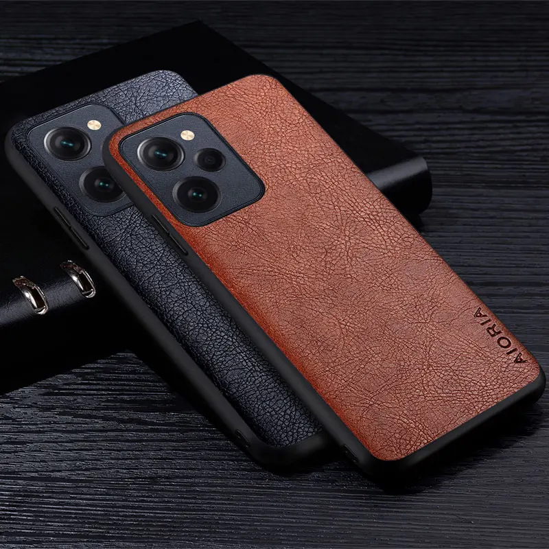 Case for Xiaomi Poco X5 Pro 5G funda Textile texture leather Soft TPU&Hard  PC phone cover