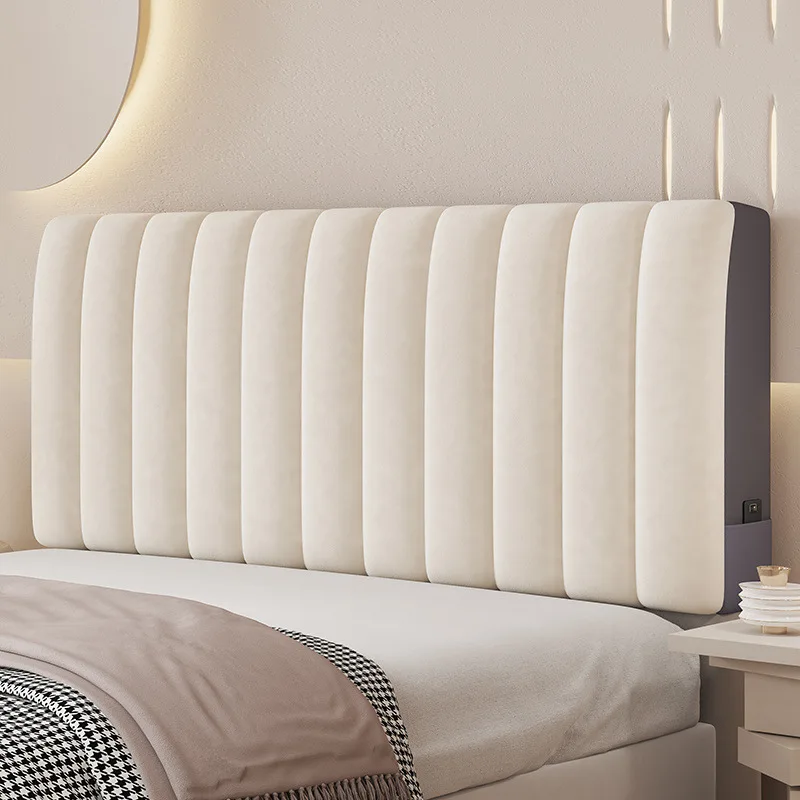 Nordic Wood Headboard Modern Double Princess King Headboards