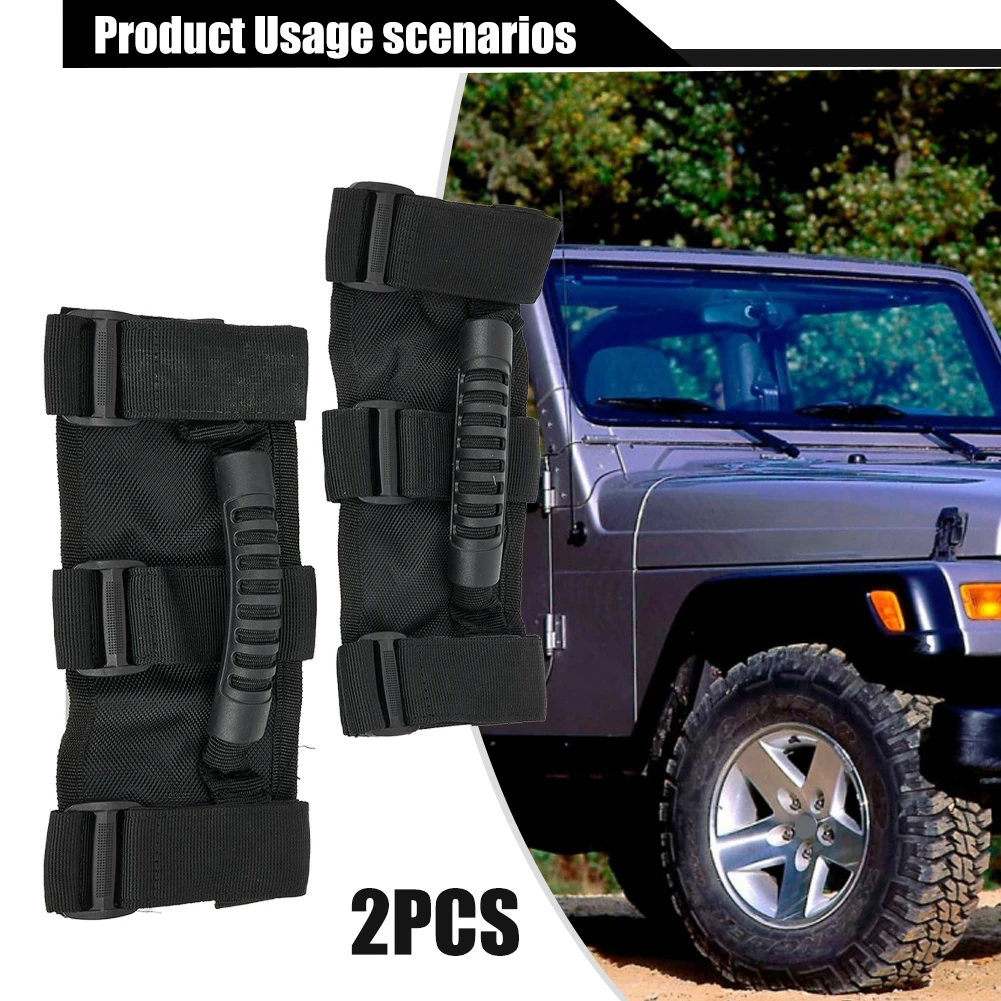 

Get a Perfect Fit for Your For Jeep Wrangler YJ TJ JK JL JLU with These Roll Bar Grab Handles Professional Design