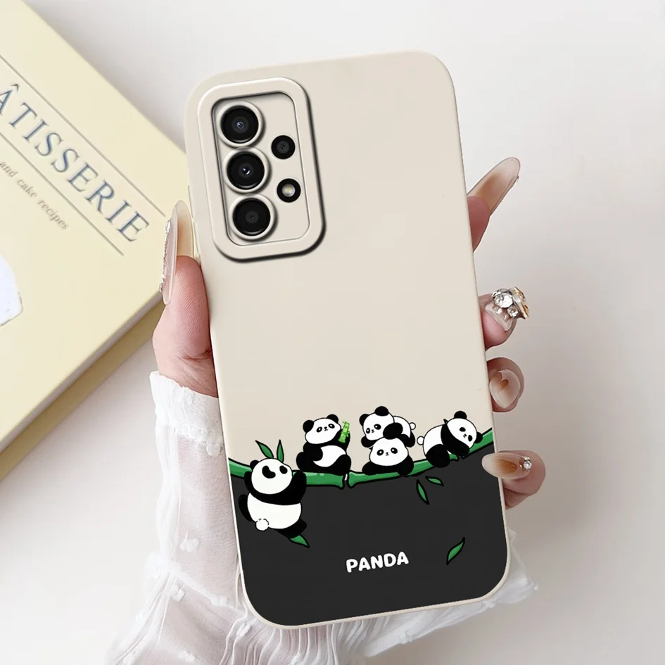 Cute Panda Rabbit Soft Silicone Back Cover with Camera Protection