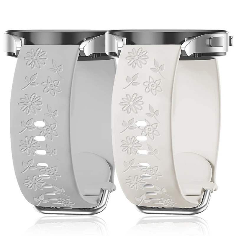 

Ремешок силиконовый для Samsung Galaxy 7/6/5/4/5Pro, сменный Браслет с цветочным принтом, 20 мм 22 мм 40 мм 44 мм 45 мм 43 мм 47 мм