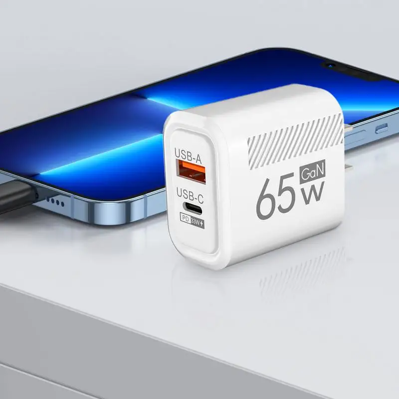 Phone Charging Block USB C Wall Charger International Wall Plug Cube Portable Quick Travel Adapter for Laptops Tablets Camera