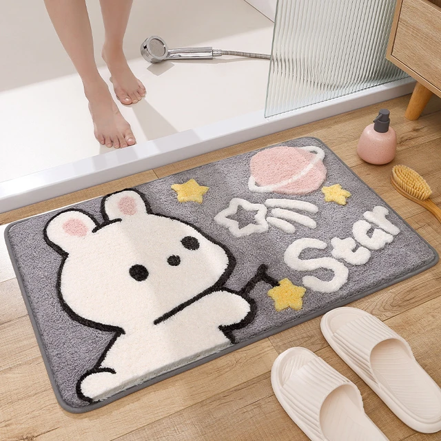 Inyahome Luxury Plush Bathmat Super Soft Microfiber Decoration Mats Water  Absorption Bath Rug Super Cozy Quick Dry Floor Mats - AliExpress