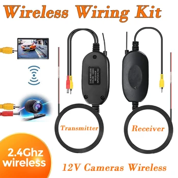 2.4GHZ Wireless Video Transmitter Receiver for Car DVD Monitor WIFI Reverse Rear Backup View Camera car electronics accessories 1