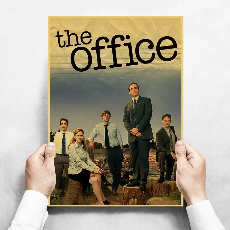 Hot Classic Canvas Painting Fiction Movie Posters The Office Friends Tv Retro Home Wall Decor Poster Film Art Painting Pictures Peckshirt