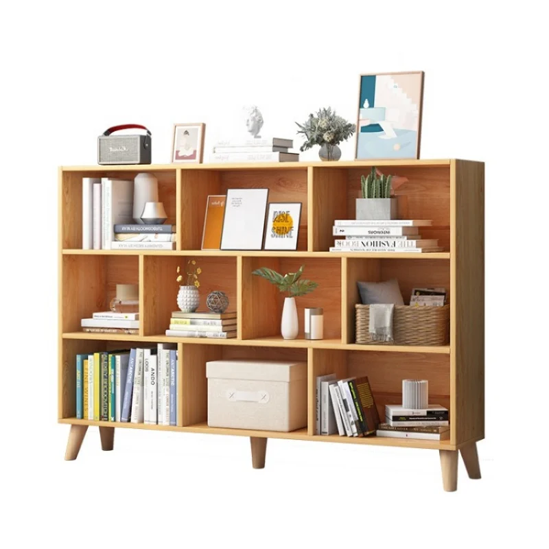 

custom，Light Luxury Modern Style Bookcase Wood corner Book Shelves with reading nook