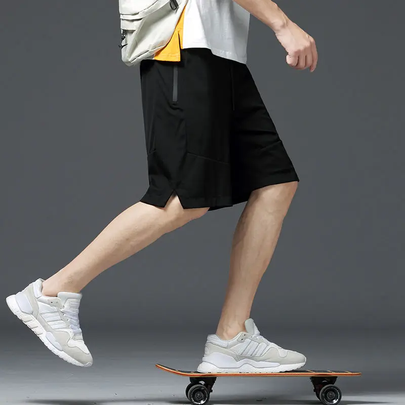 HOT Sale Summer New Men's Casual Trend Loose Quick-drying Shorts Ice Silk Five-point Pants  Clothing Sweatpants 8XL X86