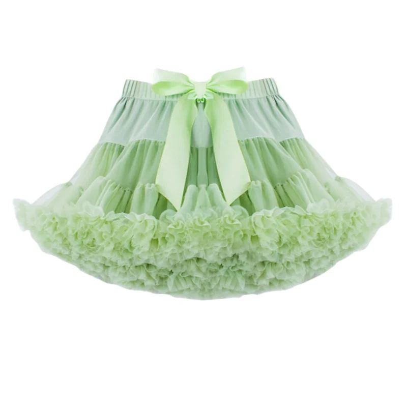 

Юбка-пачка для девочек, нейлоновая Пышная юбка-пачка для детей, однотонная детская юбка-пачка на день рождения, весенне-летний наряд