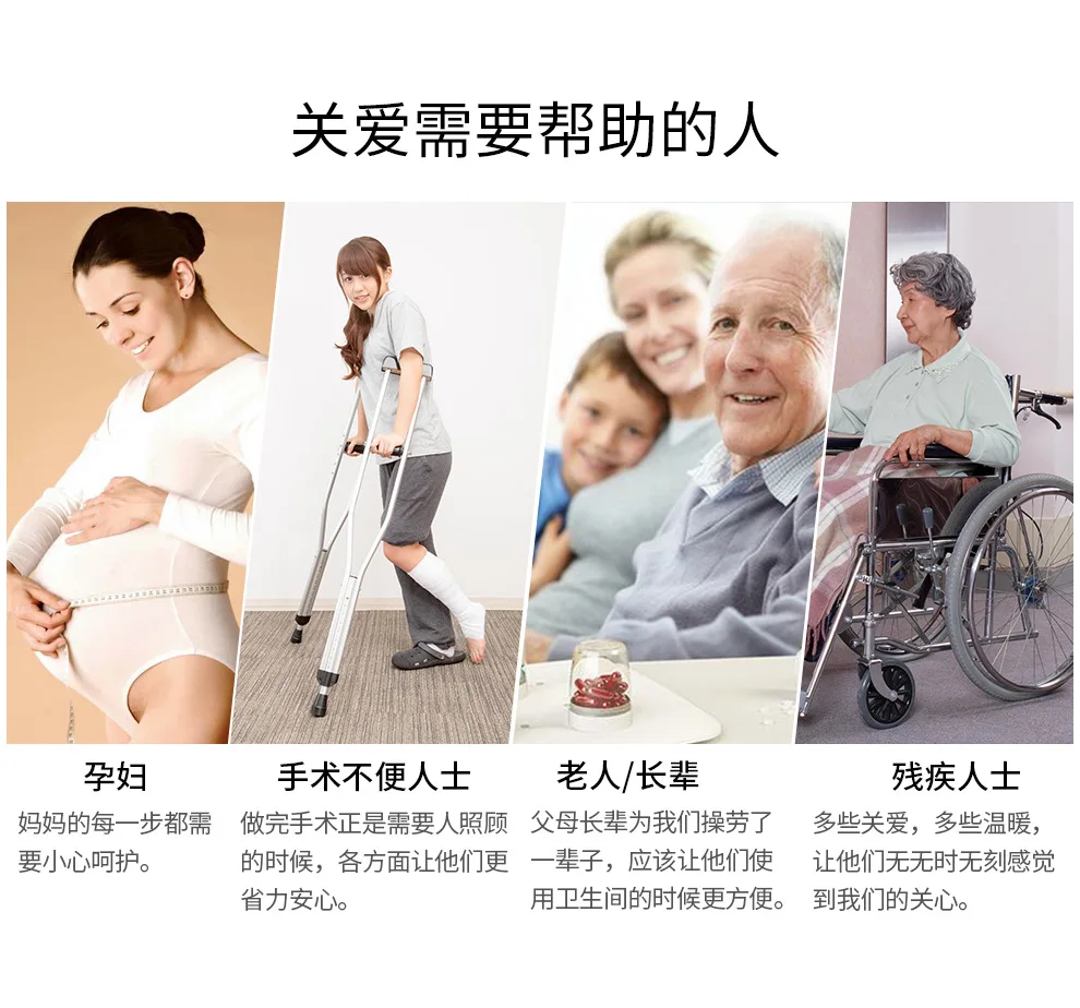 Description Picture 5 of itemToilet Grab Bar with Flip Up Design 23.6 Inch Stainless Steel Bathroom Safety Handrail for Elderly Pregnant Care