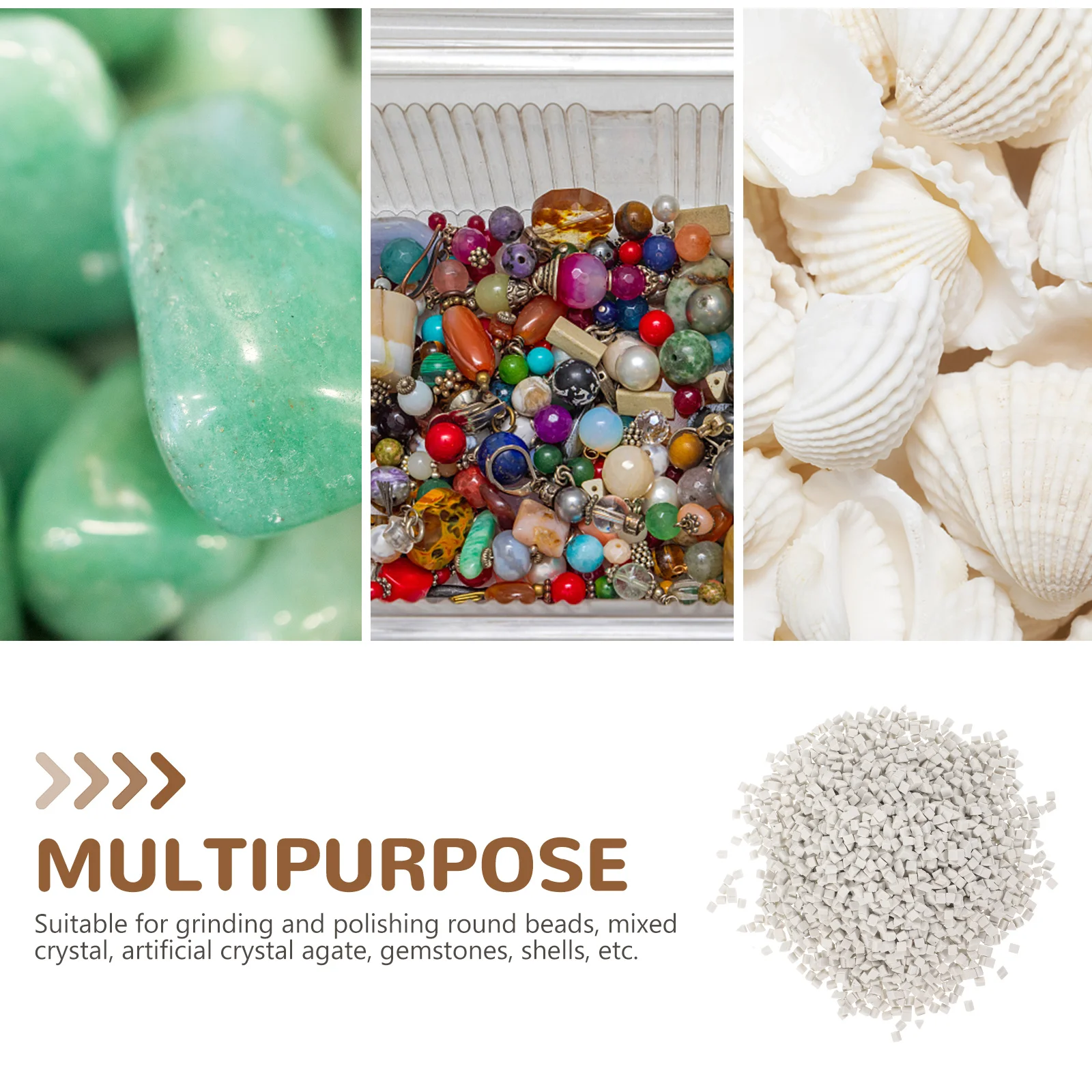 Rocks for Tumbling Craft ing Abrasive Porcelain Polishing DIY Triangle Vibration